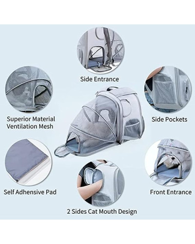Classic cat backpack -  expandable version