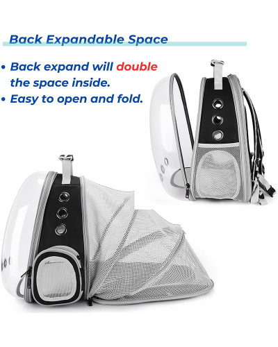 Cat bubble backpack - expandable version